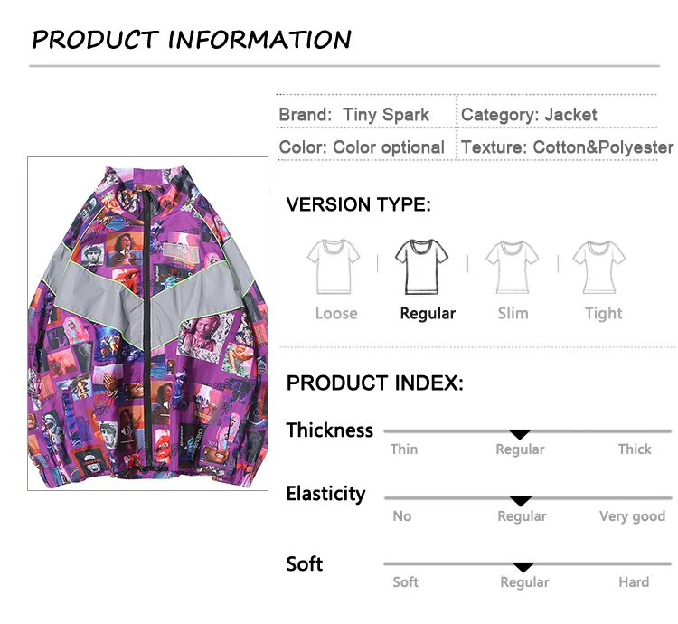 В стиле «хип-хоп»; куртка-ветровка Для мужчин; разноцветный принт 3M РЕФРИЖЕРАТОРНЫЙ куртка Ретро Винтаж Повседневное спортивная куртка уличная осень