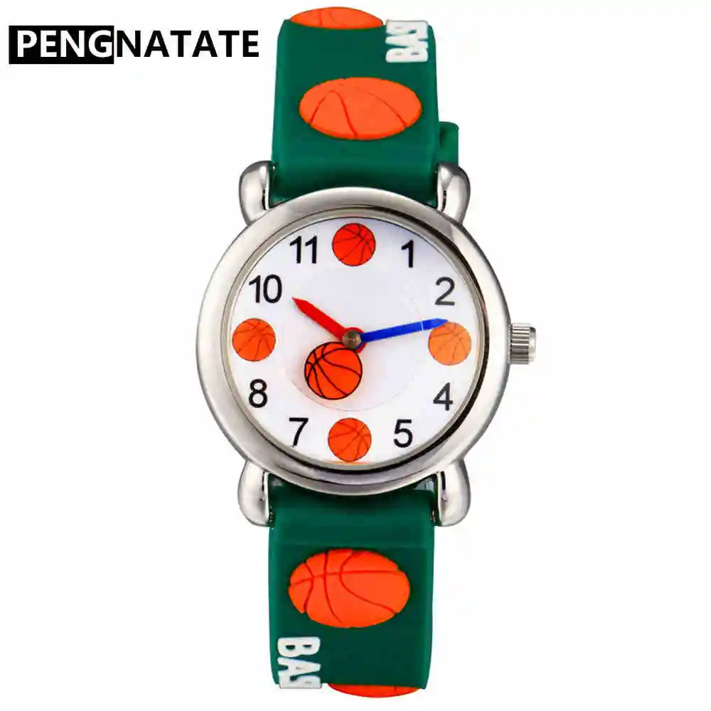 PENGNATATE Children Basketball Watches Fashion Cartoon Bracelet