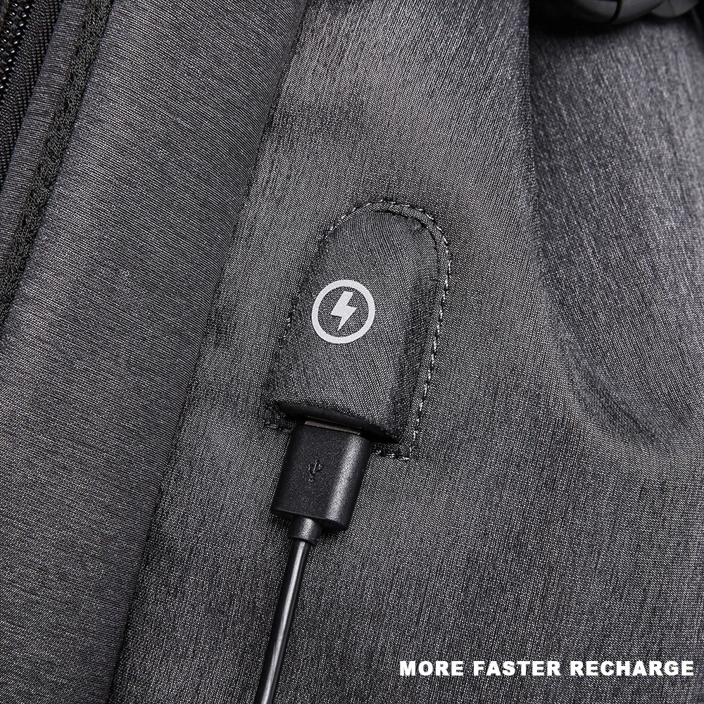 Bolsa de mensajero Tangcool de moda para hombre bolsa de hombro con diseño de carga USB para hombre