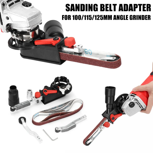 DIY Sander Sanding Belt Adapter For 100/115/125 Electric Angle Grinder For M10/M14 Woodworking Metalworking High Quality