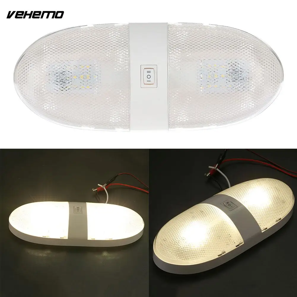 Us 11 35 15 Off Vehemo Car Rv Interior Led Light Ceiling Double Dome Lamp Camper Trailer Supplies In Decorative Lamp From Automobiles Motorcycles