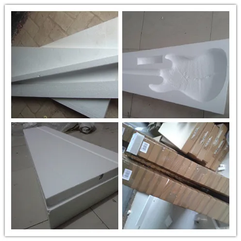 

Factory wholesale cheaper GYHC-005 White color molded foam container for electric Guitar , Free shipping