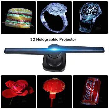 

3D Hologram Advertising Fan Projector light display holographic LED holograma wifi customized photos videos 224 lamp beads