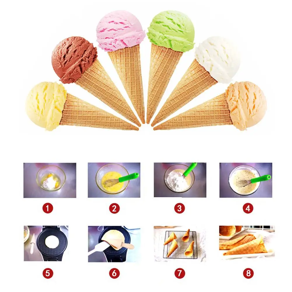 

Ice Cream Cone Mold Baking Tools Pastry Roll Horn Mould Baking Mold Tool Raw Wood Material Cone