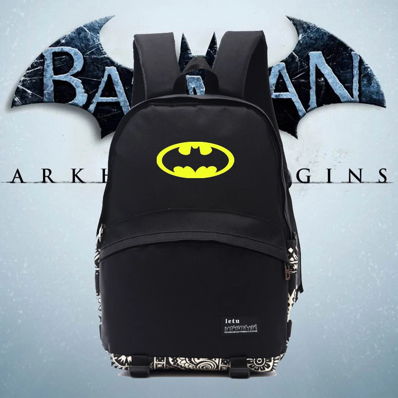 

Cool batman new backpack BATMAN backpacks nylon new good quality backpacks school bag for students