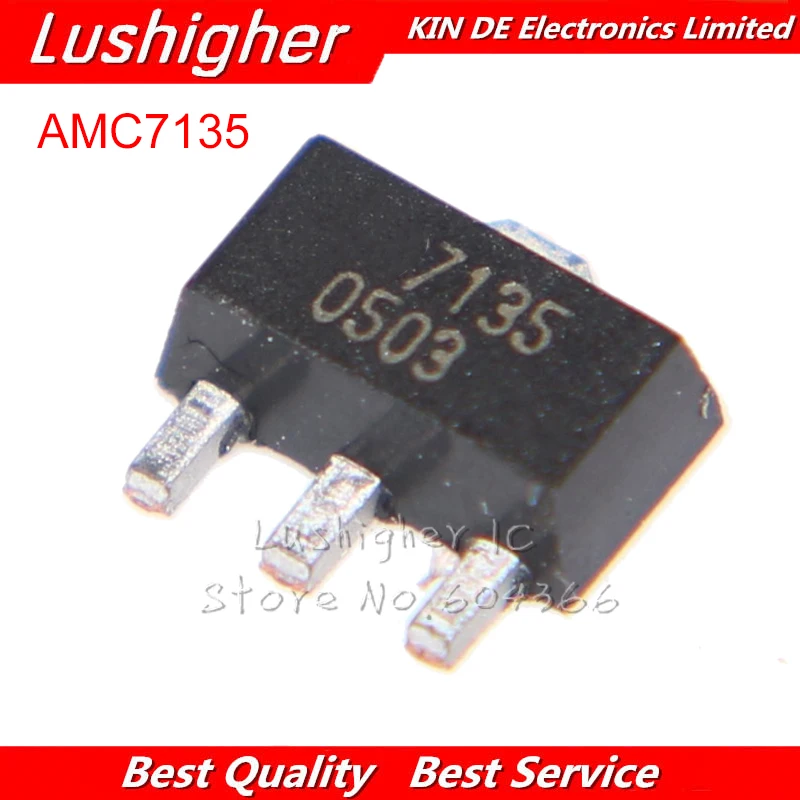 10 шт. L7135 SOT89 AMC7135 7135 SOT SMD | Электронные компоненты и принадлежности