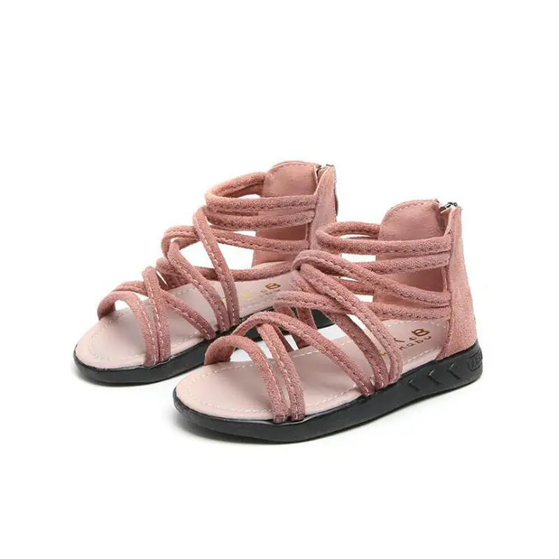 

2019 New Summer Baby Girls Sandals Roman Style Children Sandals Soft bottom Fashion Student Shoes Infant Shoes Size 21-36