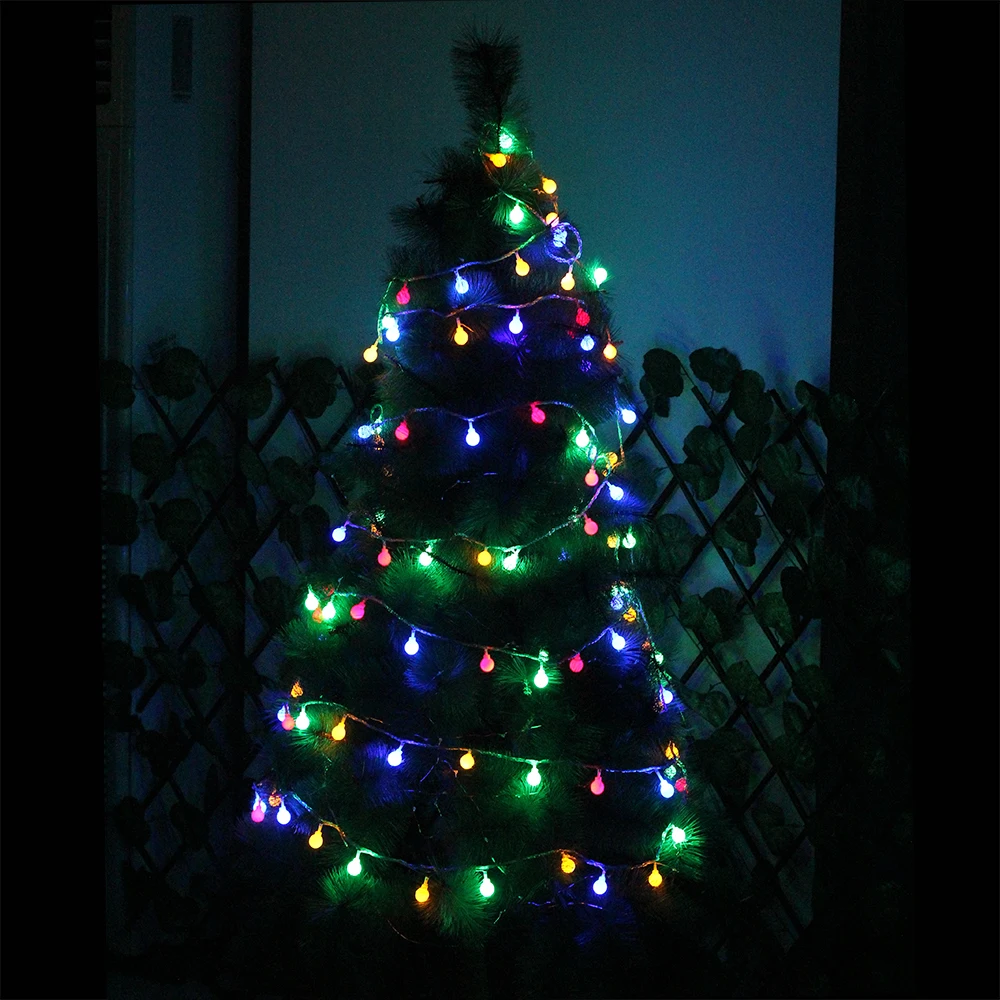10 м USB светодиодный светильник-гирлянда теплый белый шар праздничный открытый Сказочный светильник s Многоцветный для рождественской вечеринки Свадебные украшения