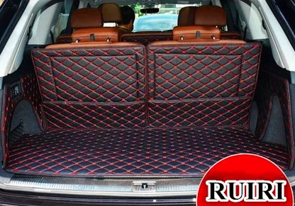 Хорошие коврики! Полный набор багажнике автомобиля коврики для Audi Q7 7 мест 2014-2006