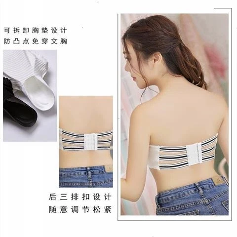 Girls Strapless Bras Women s Padded Wrap Tube Top Bandeau Cropped Tank Tops Girls Strapless Bras Women s Padded Wrap Tube Top Bandeau Cropped Tank Tops
