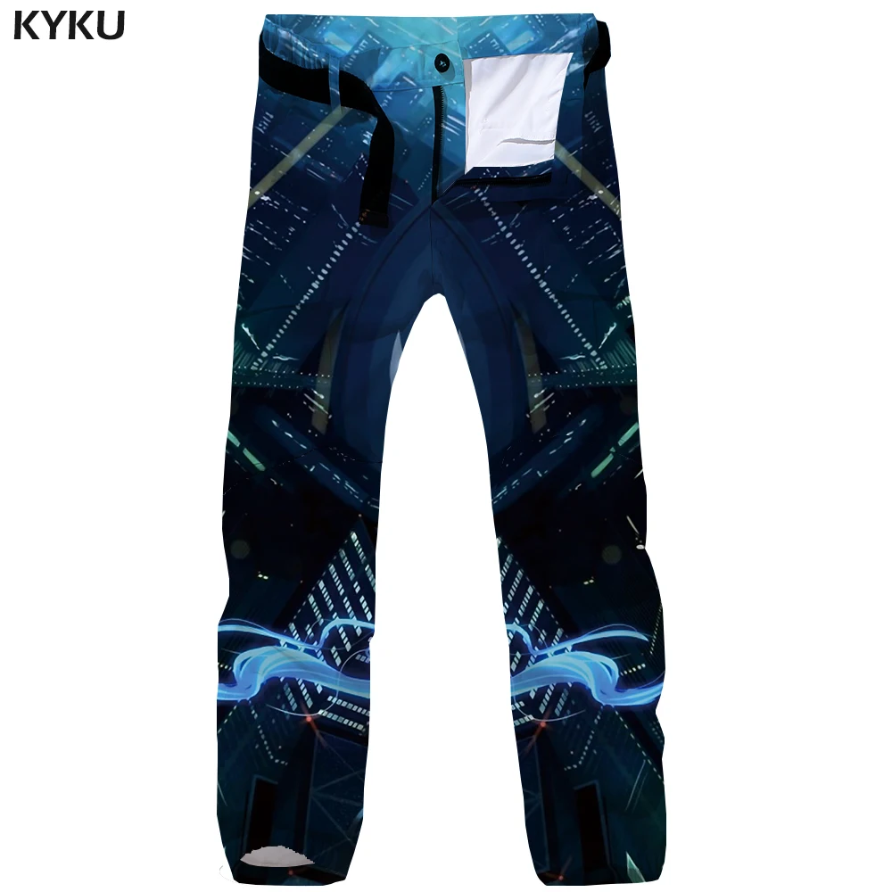 KYKU Brand Halloween Cargo Pants Men City Britches Party Straight Pumpkin Tactical Cosplay Baggy