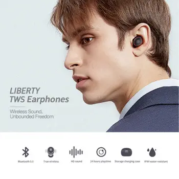 

Bluetooth 5.0 True Wireless Sport Earbuds TWS Stereo Earphones In-ear Ladies Mini Fashion Earphones