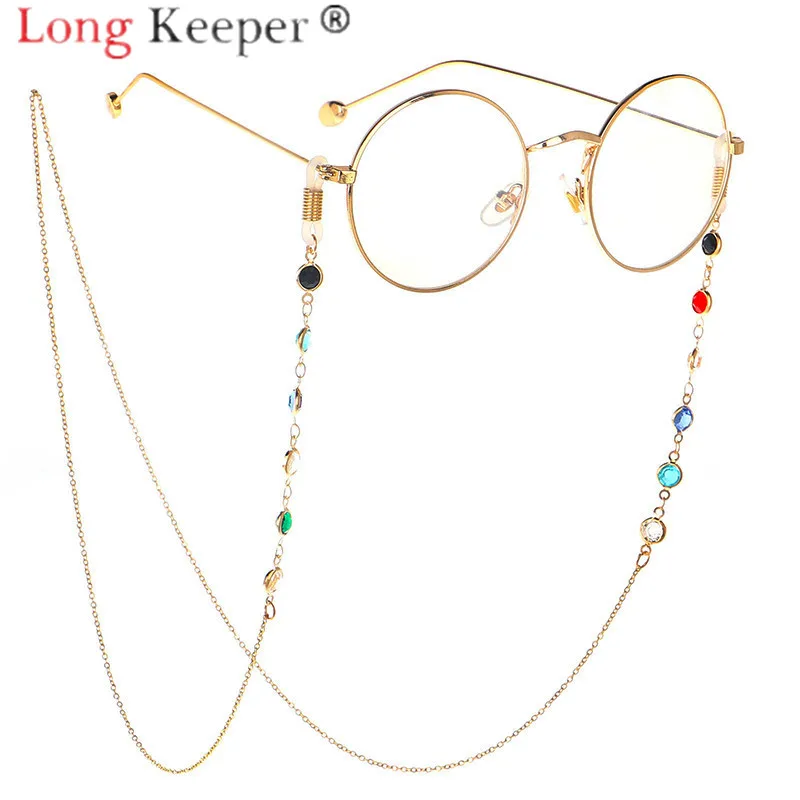 

Long Keeper Glasses Chain Women Men Eyewear Accessories Stainless Steel 75CM Sunglasses Necklace Eyeglass Lanyard Strap Reading