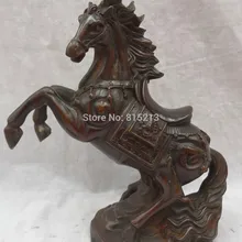 Bi00966 1" Китай зодиака Бронзовый Yuanbao богатство Голова Дракона JiXiang Тан Верховая Статуя