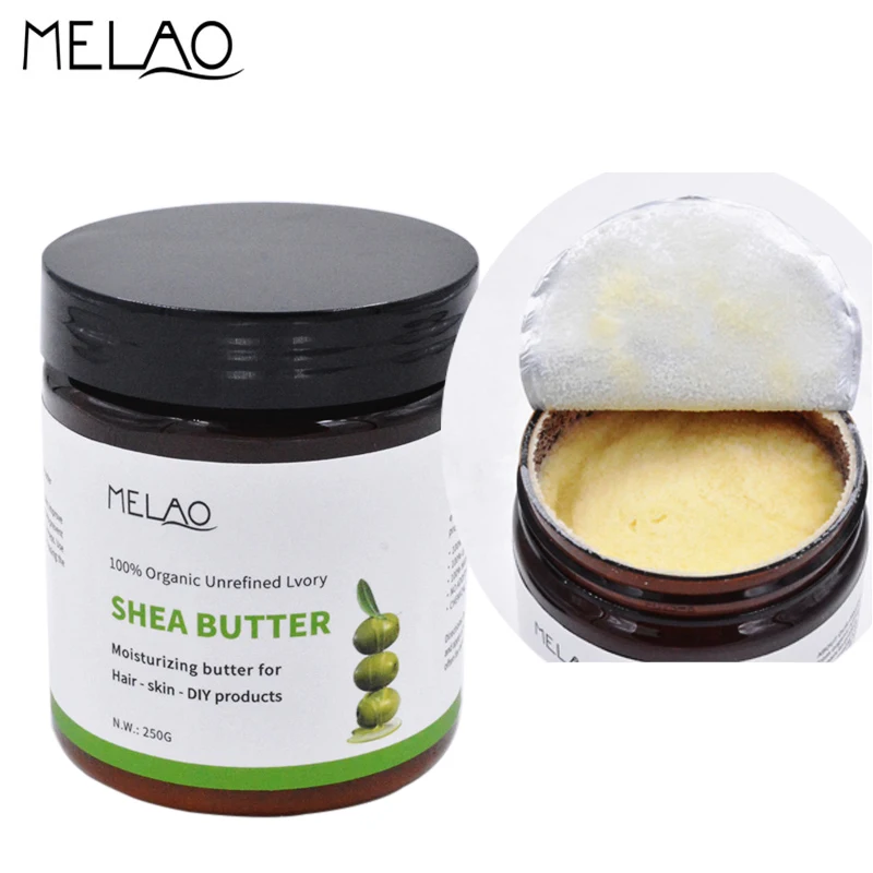 

Natural Shea Butter Oil Face Cream 100% Organic Unrefined Lvory Moisturizing For Hair Dry Skin Sunscreen 250g Repaire Skin