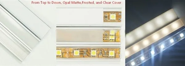 10 компл./лот 10x3. 3ft/1 м 12 мм LED Алюминий комплект канал для Светодиодные ленты свет установок Алюминий LED профиль