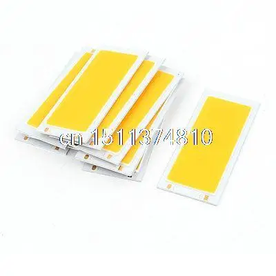 

5W DC 12-14V 400mA 80-90LM/W White LED Light COB Lamp Beads Chip 10PCS