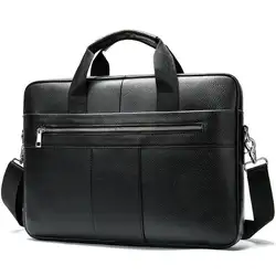 Мужская кожаная деловая сумка через плечо, сумка-мессенджер, офисный бизнес, винтажный портфель на молнии