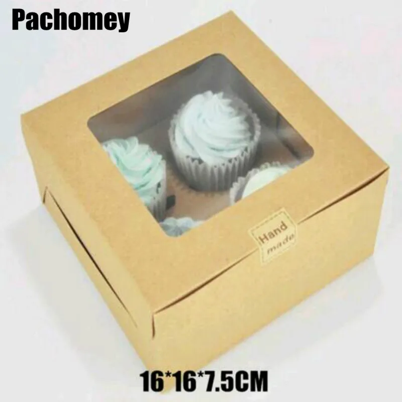 

2014 New! 16*16*7.5CM Macaron DIY Kraft Paper Cake Boxes And Food Gift Packaging For Wedding Festival Party Free Shipping.