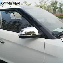 Аксессуары для vtear для hyundai creta ix25 зеркало заднего вида Чехлы мангала украшения ремонт Хром Стайлинг chrome товары 2016