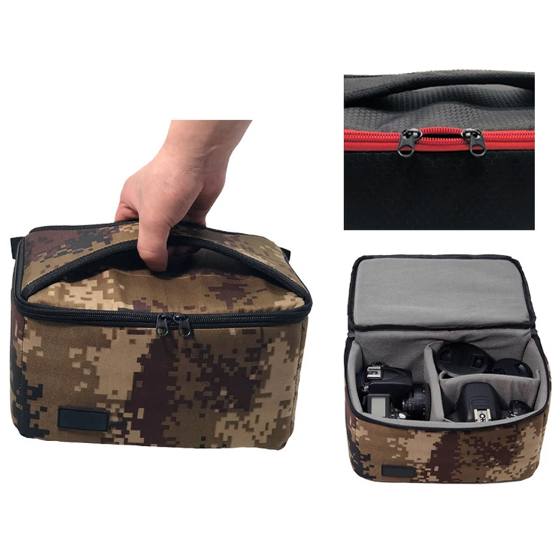 

New DSLR Partition Padded Camera Bag Insert Case Divider Camera Bag Foldable Outdoor Waterproof Handbags Photography Photo Bag