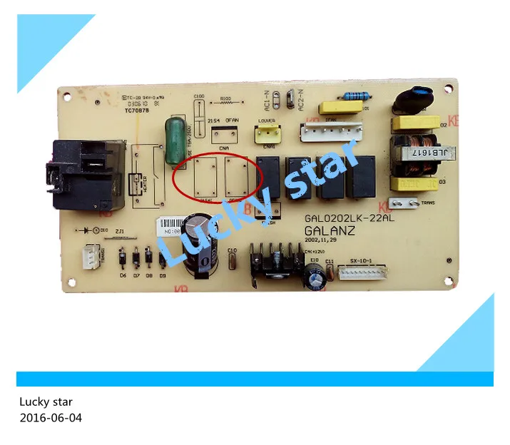 

90% new used for Air conditioning computer board circuit board GAL0202LK-22AL good working