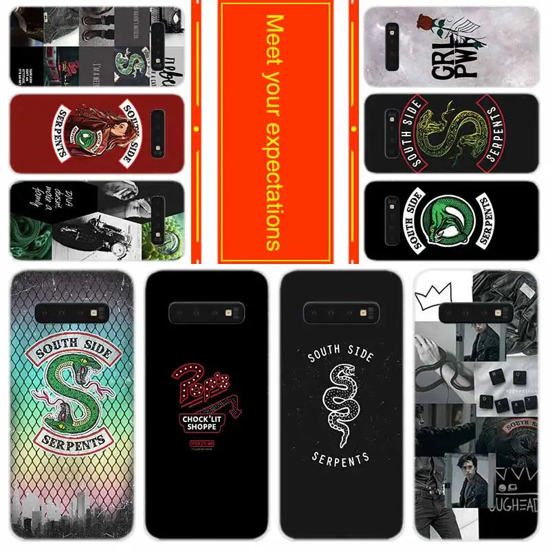 

Phone for Samsung Galaxy S10 E S9 S8 Plus S7 s6 Edge s10 plus s5 Note 10 9 8 Cover Case Riverdale South Side Serpents