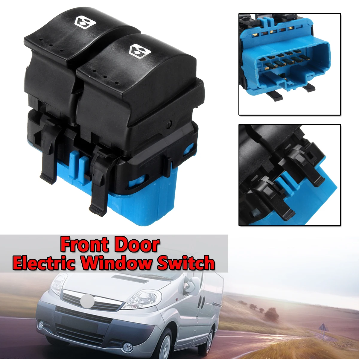 Front Door Electric Window Switch For Vauxhall Vivaro Movano 93858398