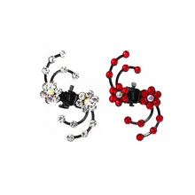 6 шт./1 упаковка, свадебные Когти для волос, детские мини-украшения на голову Снежинка со стразами, заколки для волос, цветок шпильки для волос, аксессуары