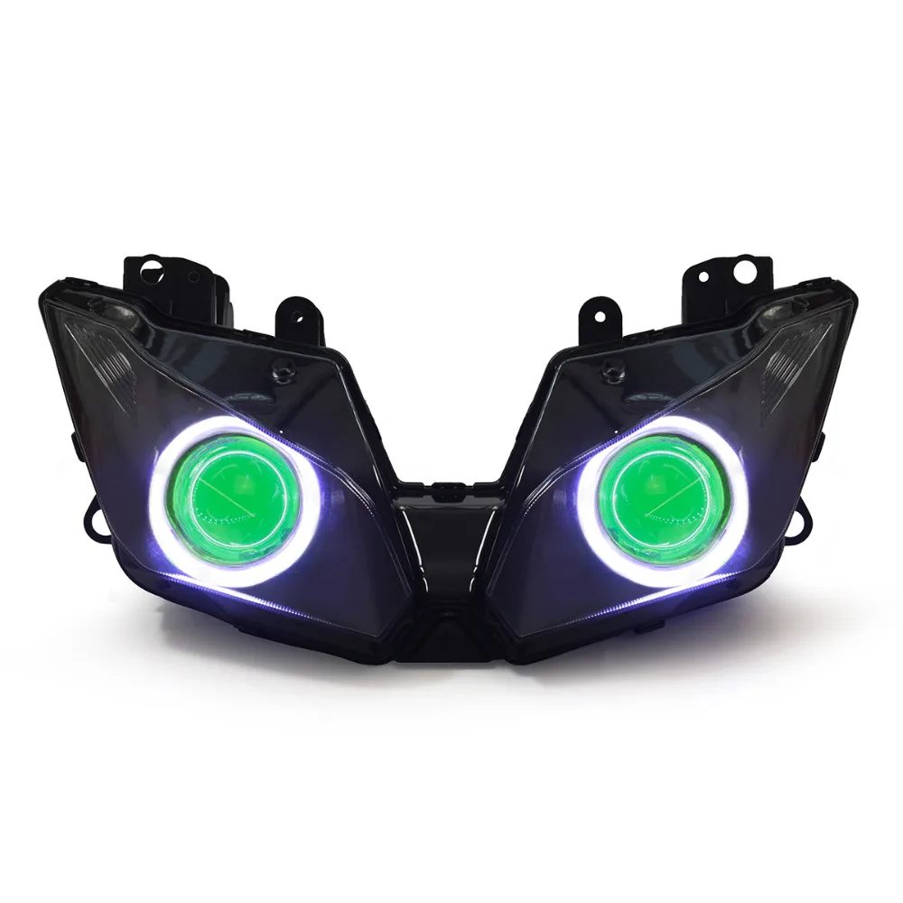 Kt мотоциклов полностью фара для Kawasaki ниндзя 300 13 - 15 2013 2014 2015 зеленый демон глаза