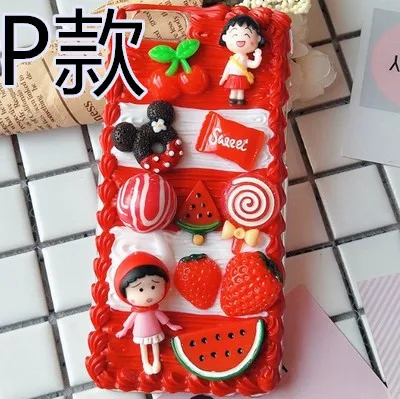 Для iphone X 8 7 6 6s plus DIY чехол 3D милый Сакура momoko чехол для телефона для iphone XS MAX XR ручной работы крем карамельный чехол подарки для девочек - Цвет: P