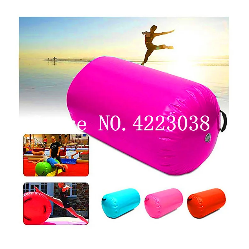 

Free shipping Inflatable Air Track Home Roller Small Airtrack Gymnastics Mat Cylinder Gym Training - Camping Airtrack
