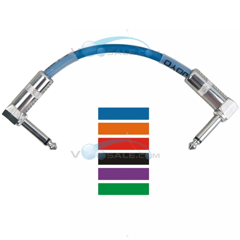6 шт CM-11 JOYO Длина 0,1 м экранированный монокабель 6,3 мм штекер 6,3 мм штекер гитара, аксессуары для гитары разъемы для педалей кабель