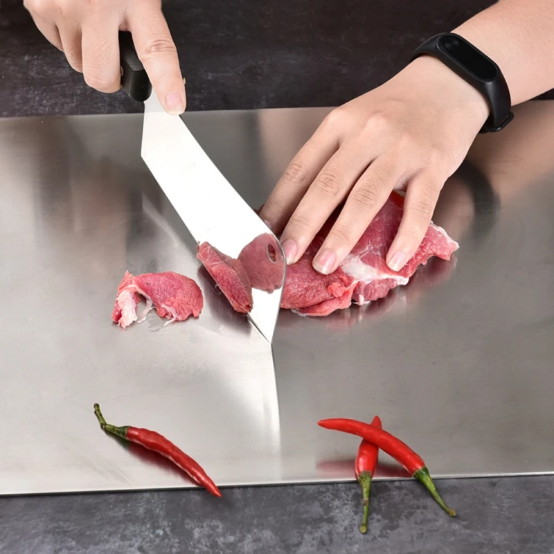 Нержавеющая сталь Разделочные Блоки разделочные доски для кухни Антибактериальная без запаха разделочная доска для пищевых Фруктов Овощей