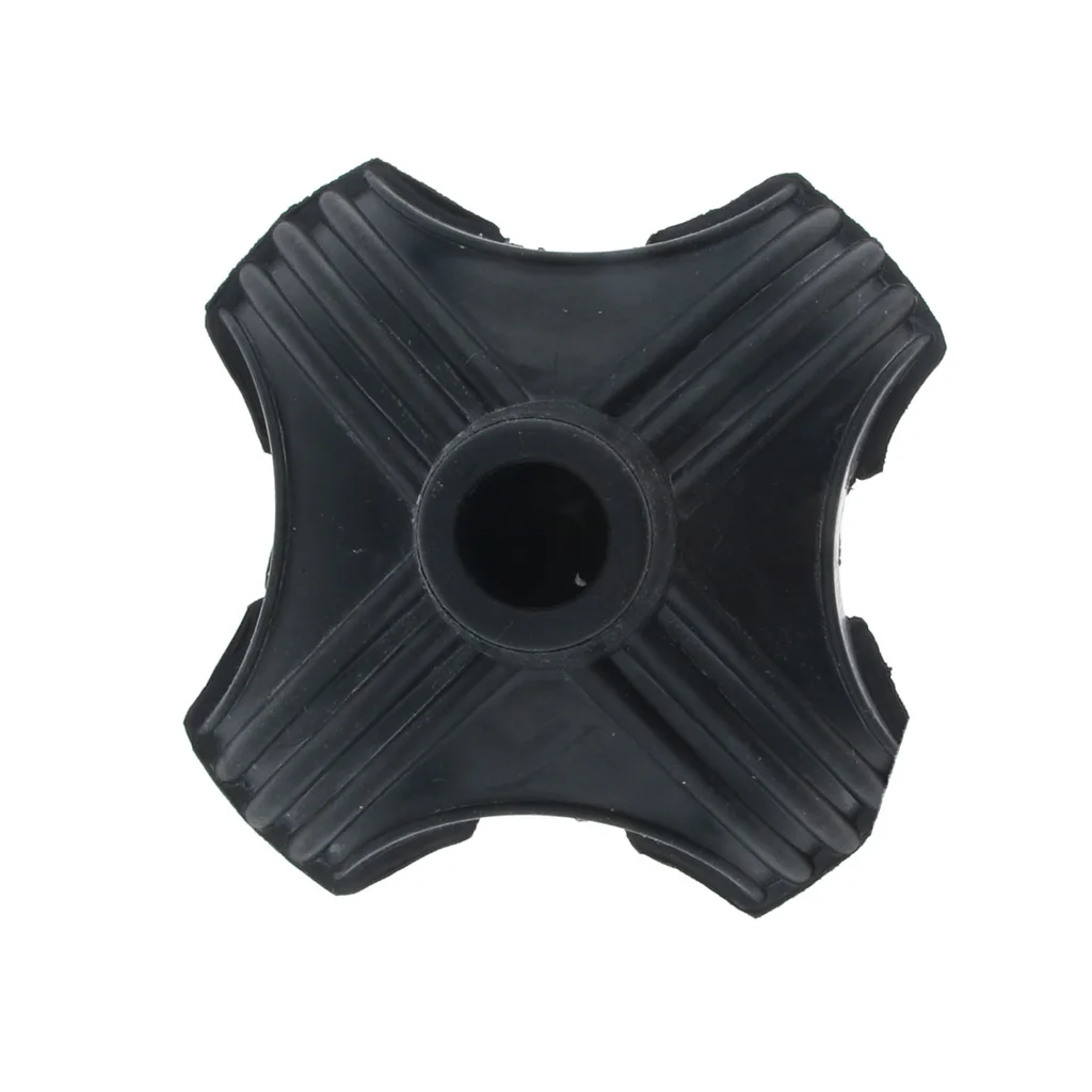 Self Standing Anti Slip Quadruple Rubber Replacement Tip Support Base For Cane Walking Stick Crutches 3/4 Inches 19mm