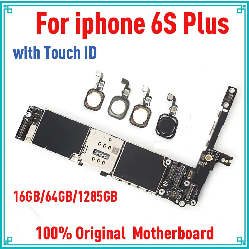 Материнская плата для iphone 6s plus 16 ГБ/64 Гб/128 ГБ оригинальная разблокированная