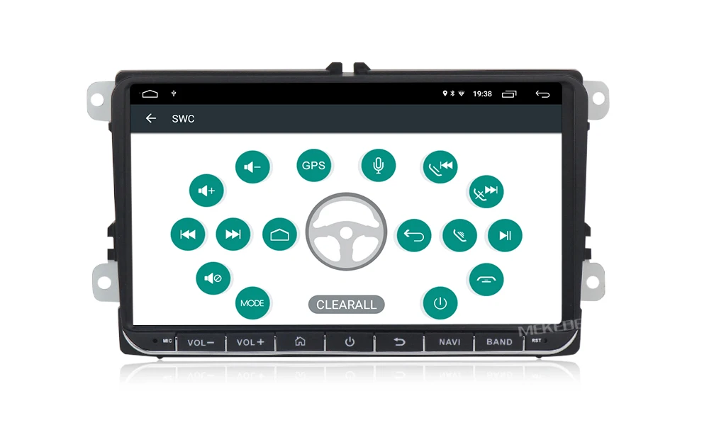 Discount 9" Android 9.1 2+32G Car GPS Navigation for VW Volkswagen SKODA GOLF 5 Golf 6 POLO PASSAT B5 B6 JETTA TIGUAN dvd player BT RDS 24