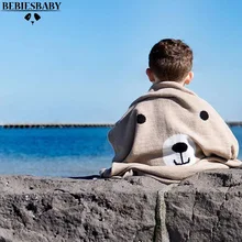 17 Ins BebiesBaby детские одеяла новорожденных хлопок супер мягкий медведь шаблон Брендовое детское одеяло, Дети младенческой фотографии 73*105 см