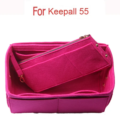 Заводская настраиваемая сумка-Органайзер Speedy Neverful из войлока, сумочка-органайзер, сумка в сумке для(w/съемный карман на молнии - Цвет: keepall-55