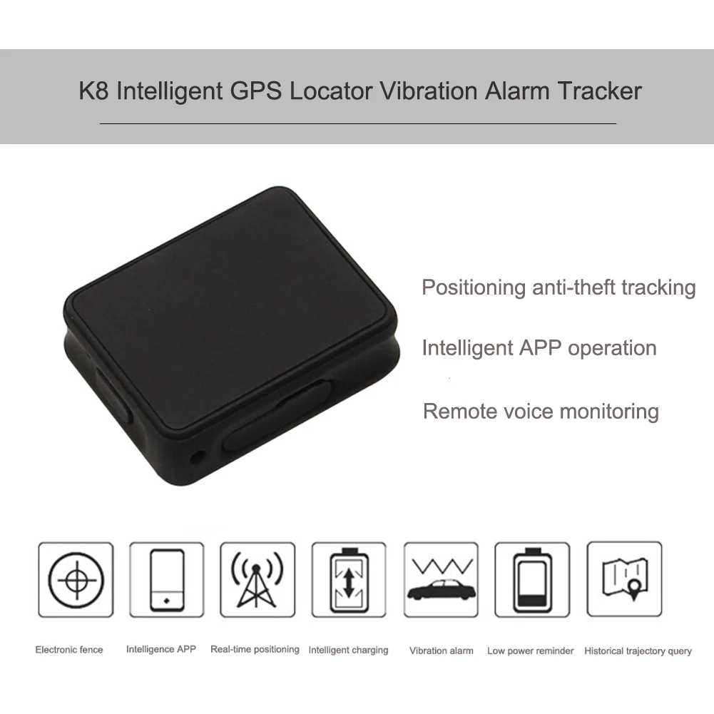 

Portable Car GPS Tracker Real Time Location Locator Vibration Alarm Device for Kids Bike Dog Support Mobile Phone APP Operation