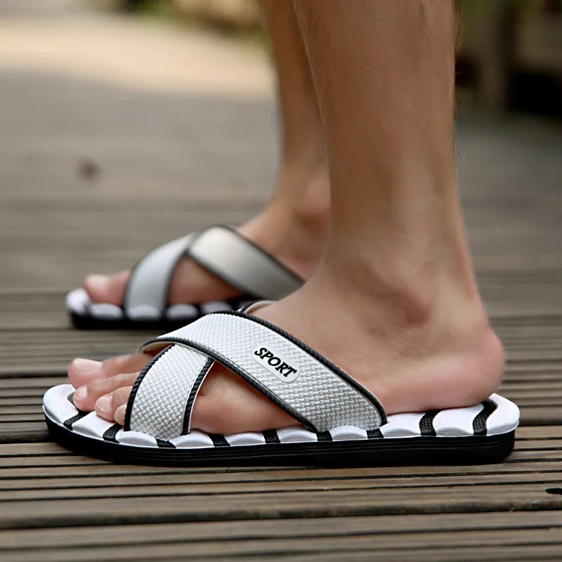 Мужские шлепанцы Мягкие Шлепанцы из ЭВА для пляжа и ванной erkek terlik zapatos de hombre лето