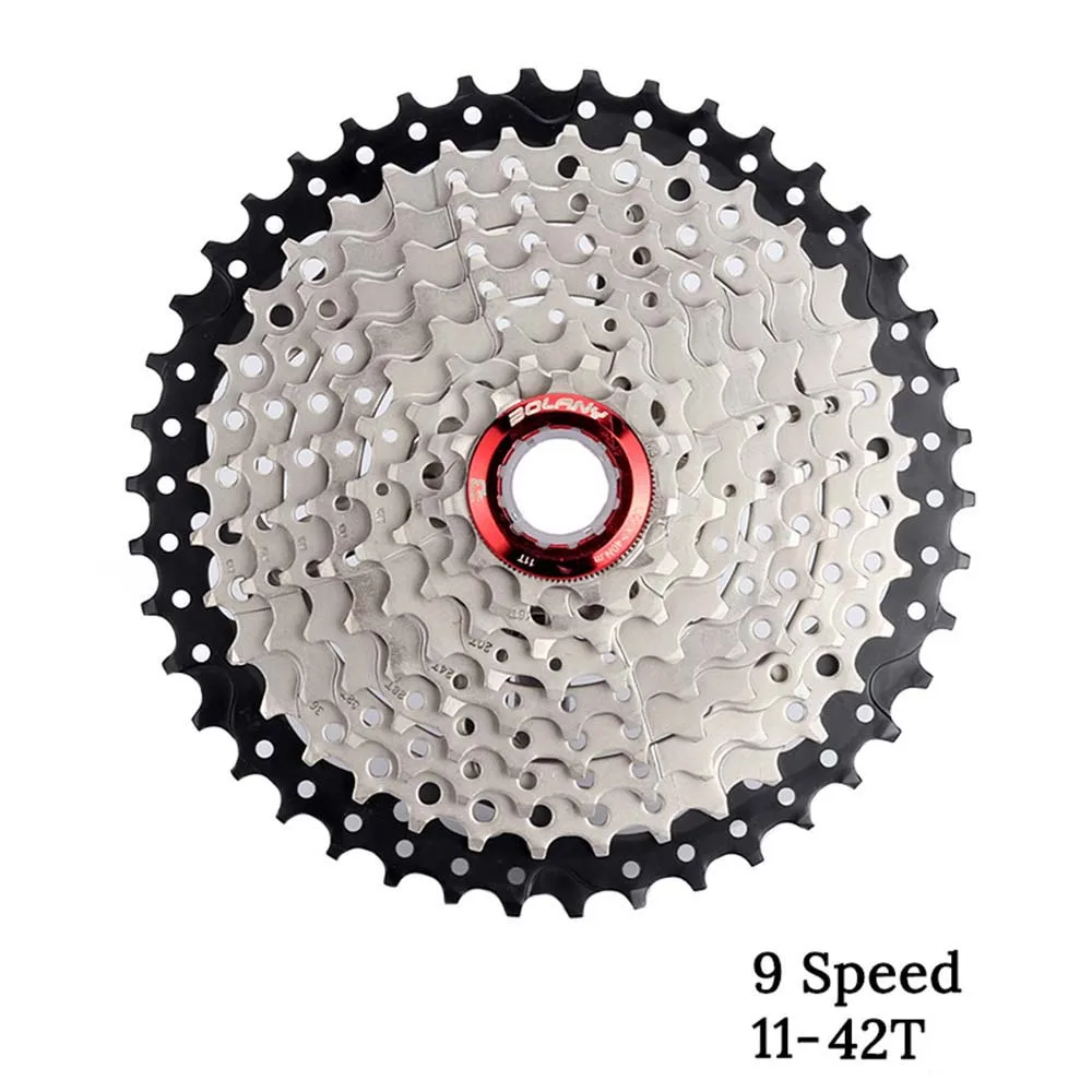 9Speed 11-42T Boalny 8/9/10 Скорость Кассетная передача соотношение 11-40 т/42 т/46T50T MTB велосипедная обгонная муфта звездочки для Shimano Sram Горный велосипед - Цвет: 9Speed 11-42T
