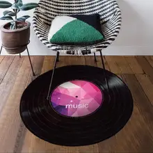 3D запись Ретро Круглый ковер для изучения музыки коврики в прихожую круглый коврик для гостиной журнальный столик для спальни компьютерное кресло коврик