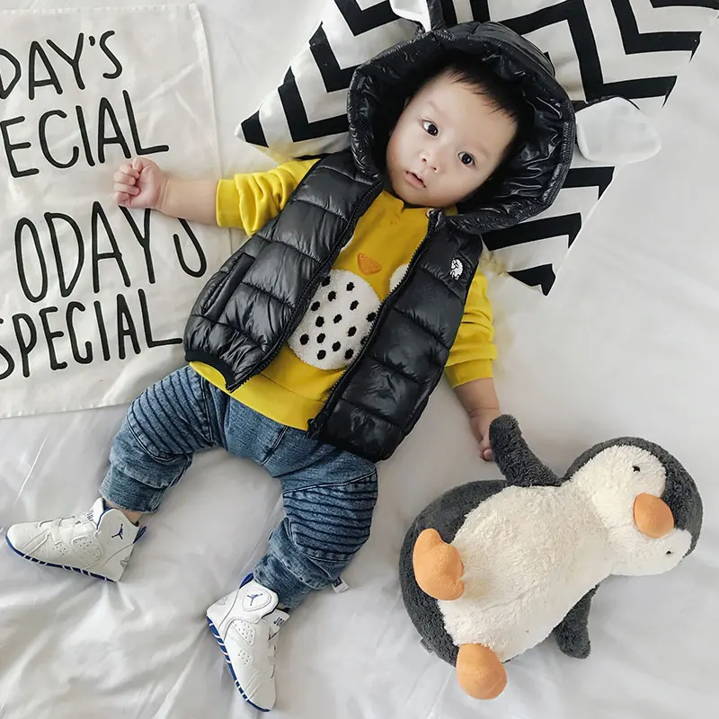 Зимний теплый зимний жилет из плотного кашемира с надписью My 1st Christmas Coletes на