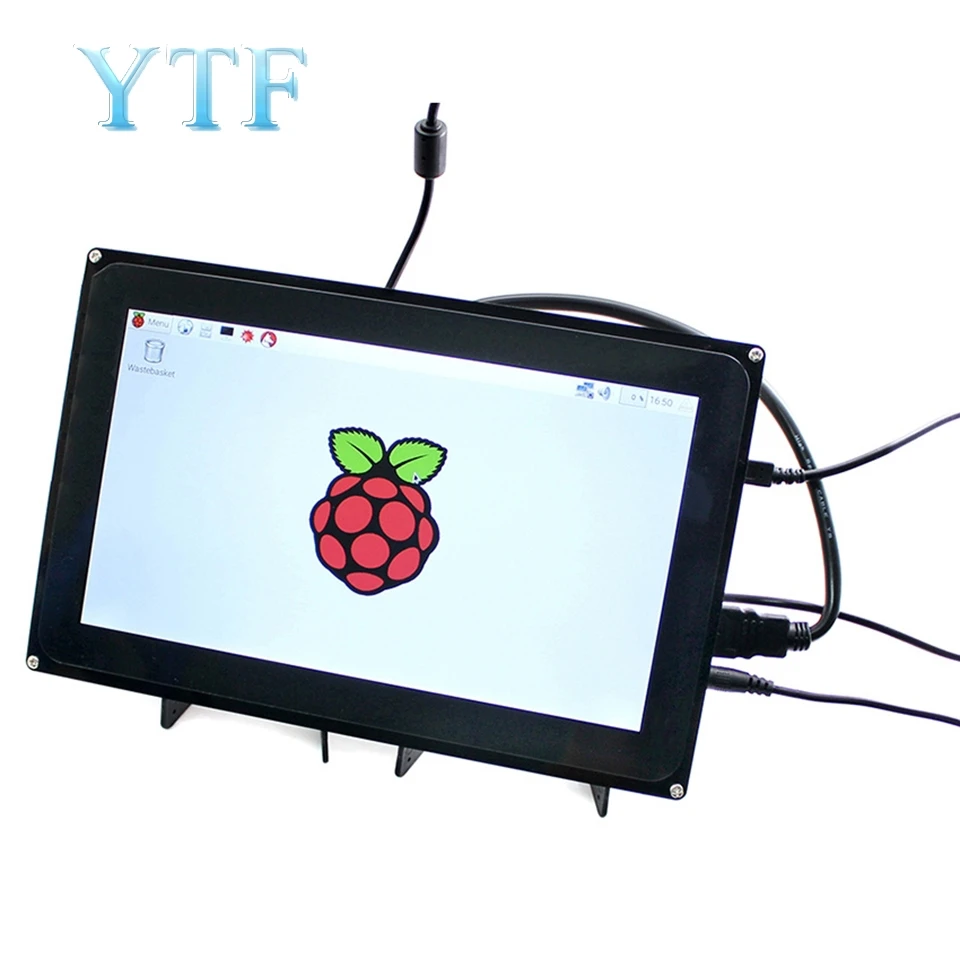 Raspberry Pi 2 3 b + 10,1 дюймовый емкостный ЖК-дисплей Поддержка VGA и AV интерфейс с оболочкой