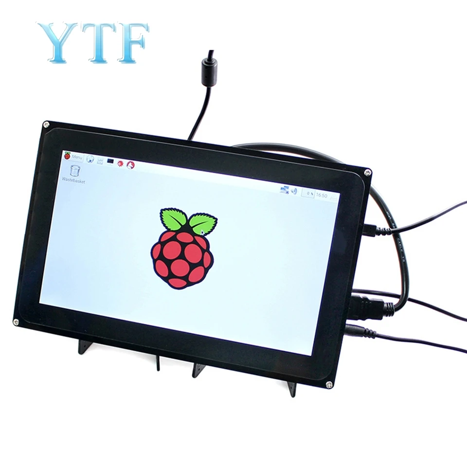 Raspberry Pi 4B/3B + 10 1 дюймовый емкостный экран ЖК дисплей поддержка VGA и AV интерфейс с