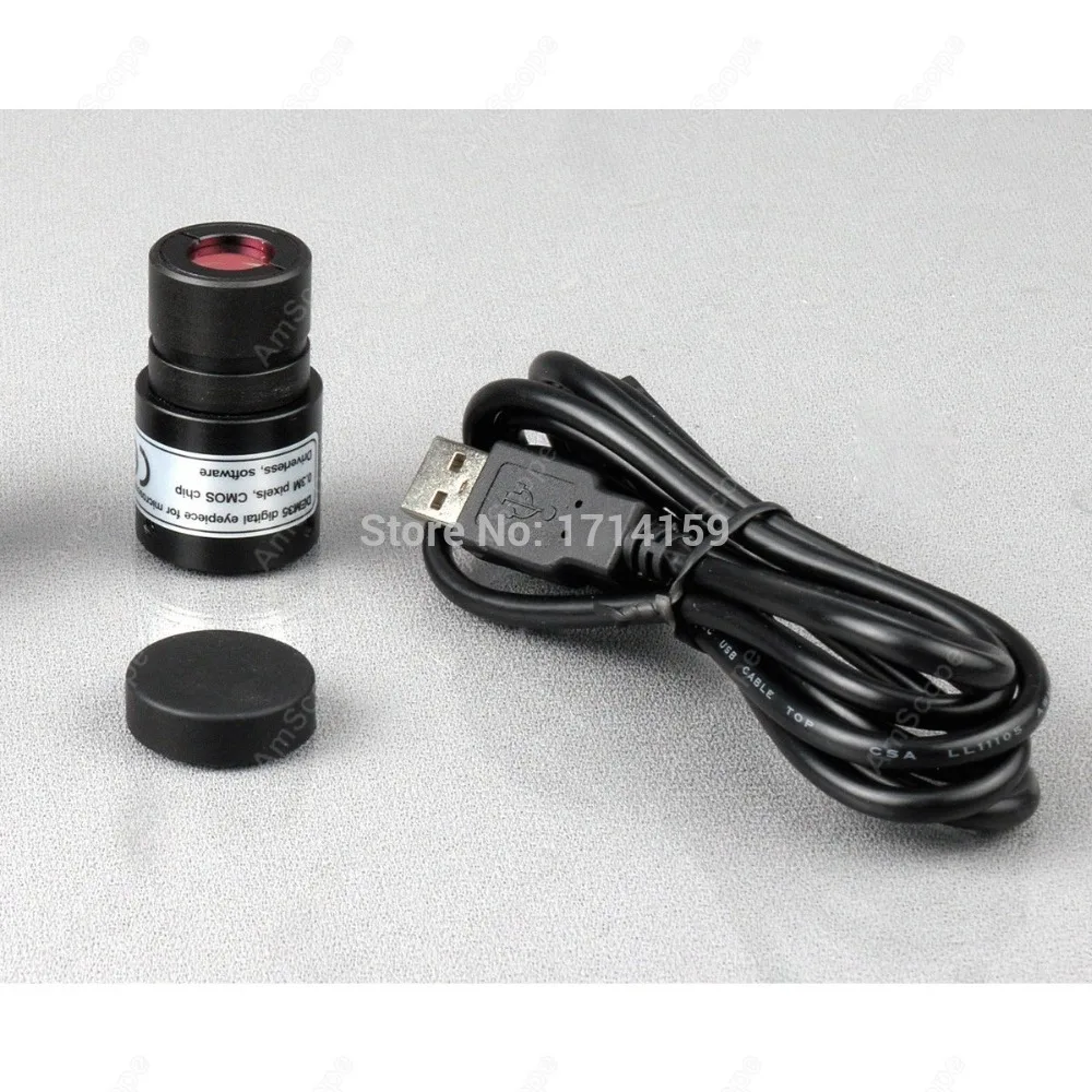 AmScope 40X 800X студенческий составной Микроскоп + 3D Механическая сцена USB камера|camera