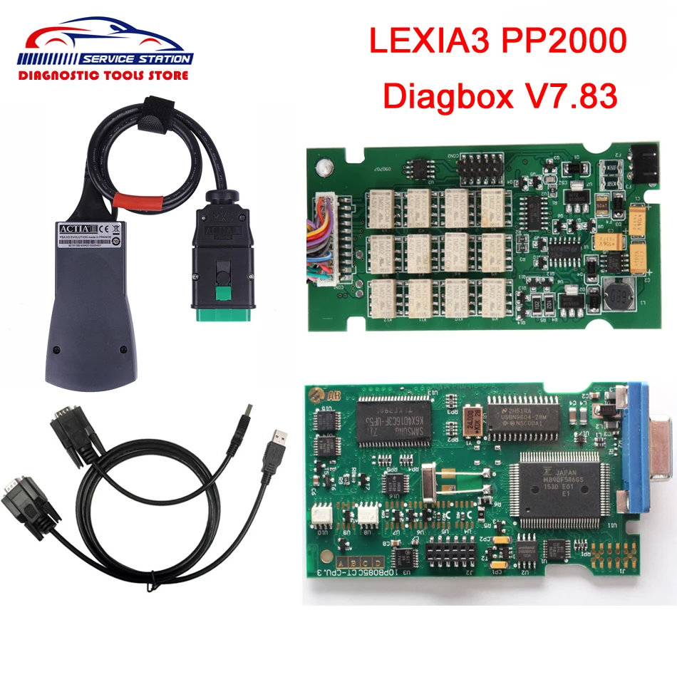 

High Quality Lexia3 PP2000 Newest Diagbox V7.83 Firmware 921815C Lexia 3 For C-itroen/P-eugeot Car Lexia-3 Diagnostic Tool