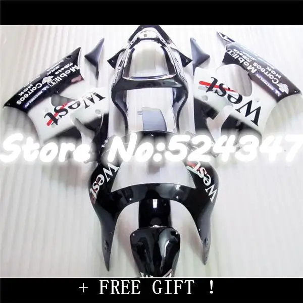Nn-обтекатель для KAWASAKI Ninja ZX 6R 98 9 636 1998 1999 NINJA ZX6R 99 ZX-6R Западный черный белый