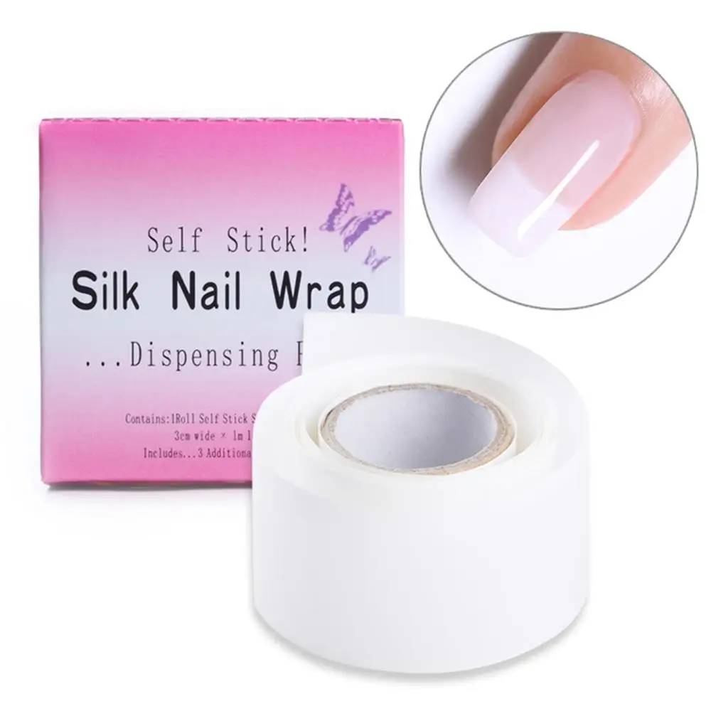 Adhesive-Silk-Nail-Protector-Wrap-Fiberglass-Reinforce-for-Nail-Building-Extension-Form-White-UV-Gel-Acrylic (2)
